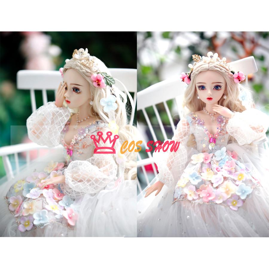 1/3 BJD 球体関節人形 ドール 可動ボディ BJD人形 60cm エレガント 花