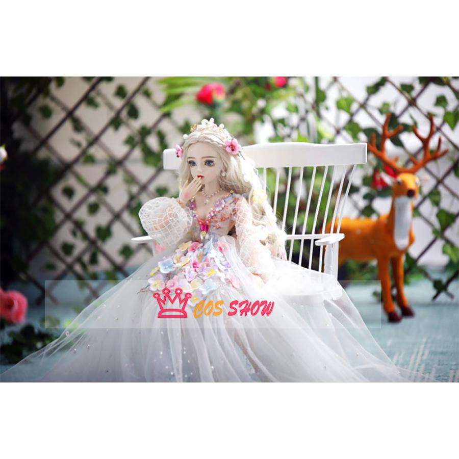 1/3 BJD 球体関節人形 ドール 可動ボディ BJD人形 60cm エレガント 花