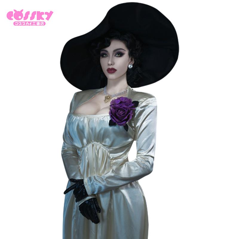 バイオハザード ヴィレッジ コスプレ バイオハザード8 バイオ8 オルチーナ ドミトレスク Alcina Dimitrescu ドミトレスク夫人 城主 コスプレ 衣装 Cossky 通販 Yahoo ショッピング