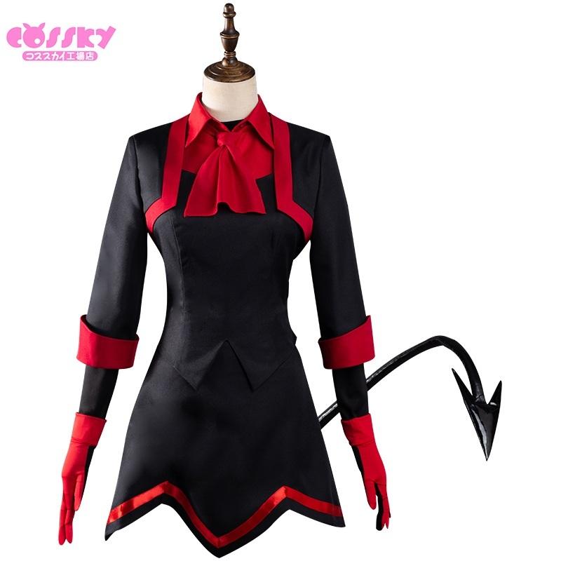Helltaker コスプレ衣装 ヘルテイカー コスプレ キャラクター衣装 地獄のceo ルシファー 楽器 手芸 コレクション コスプレ 衣装 メイド悪魔 ルシファー Cosplay アニメ 撮影 祭り イベント フェア コスチューム Cossky