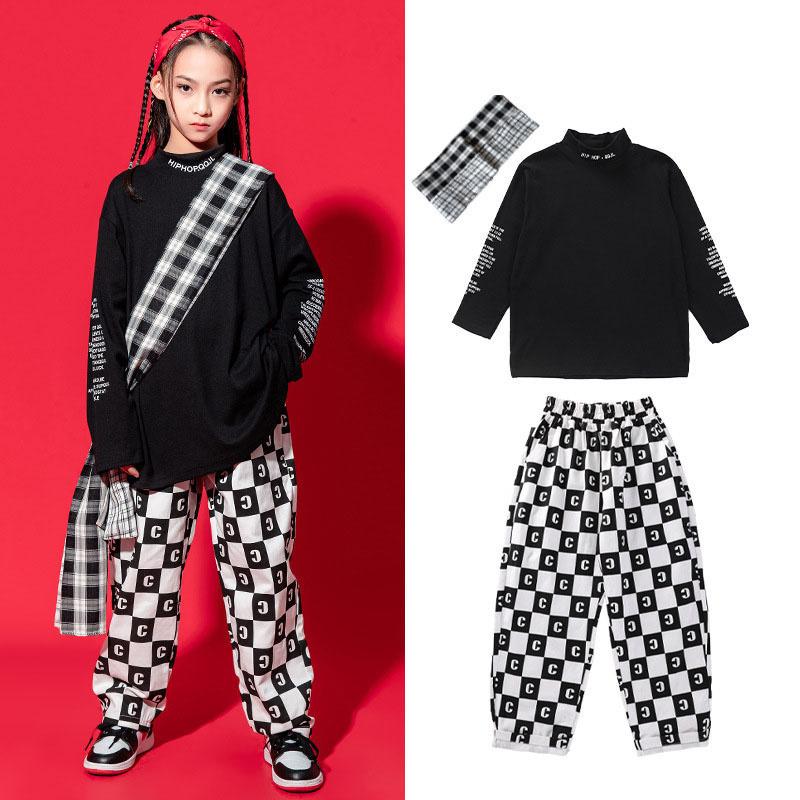 最大75 オフ ダンス キッズ 子供 衣装 練習着 ボーダー チェック おしゃれ 服 韓国 ダンス衣装 Hiphop セットアップ ヒップホップ Jazz 服装 Cisama Sc Gov Br