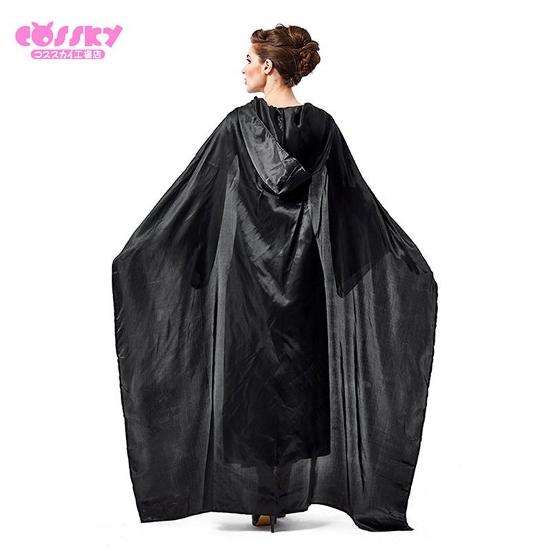 ハロウィン コスプレ レディース ワンピース 魔女 コスプレ 衣装 洋服 黒マント イベント 舞台服 披露宴 結婚式 花嫁 誕生日 プレゼント Cossky 通販 Yahoo ショッピング