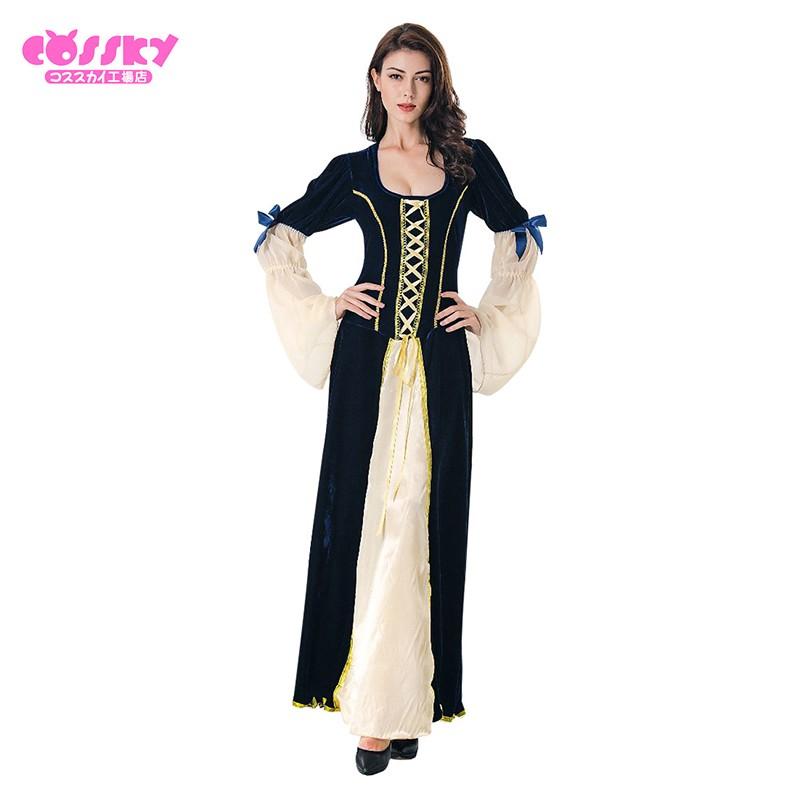 レディース ワンピース 中世風 宮廷服 洋服 プリンセス セクシ きれいめ ワンピース 洋装 パーティー 大人用 舞台服 送料無料 181 Cossky 通販 Yahoo ショッピング