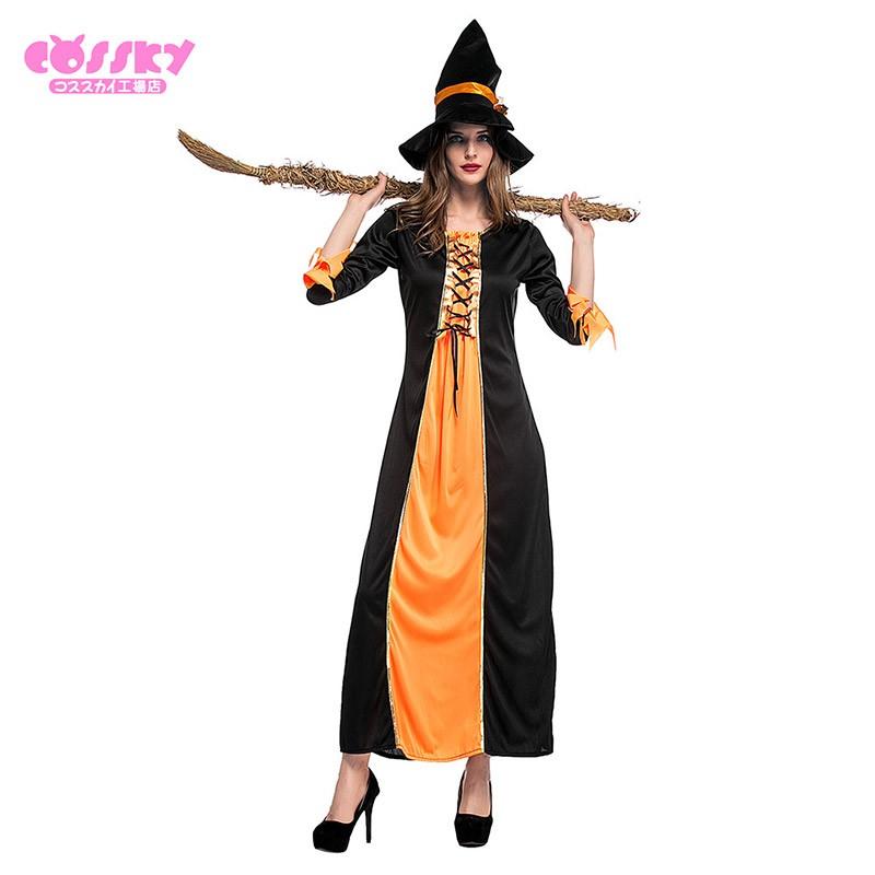 ハロウィン コスプレ 魔女 巫女 オズの魔法使い コスプレ マジック ワンピース 仮装 女性用 衣装 大人用 成人 パーティー コスプレ コスチューム 27 Cossky 通販 Yahoo ショッピング