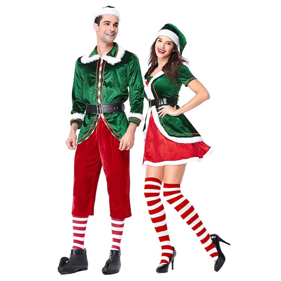クリスマス 衣装 サンタクロース コスプレ サンタ 大人用 メンズ レディース カップル クリスマス パーティー 仮装 忘年会 女性用 ２着送料無料 Cossky 通販 Yahoo ショッピング