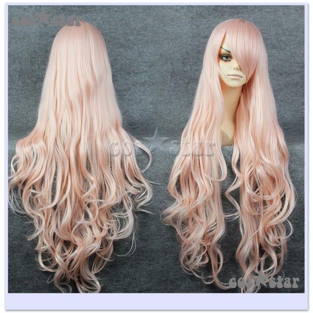 マクロスf シェリル風 ロングウェーブ ライトピンク 約80ｃｍ コスプレ コスプレ衣装 コスチューム用ウィッグ Healthykarts In