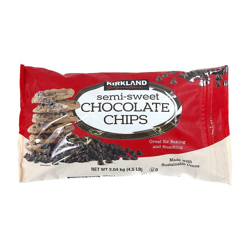 カークランド チョコレート チップス 2.04kg KIRKLAND Chocolate Chips 1331846costco