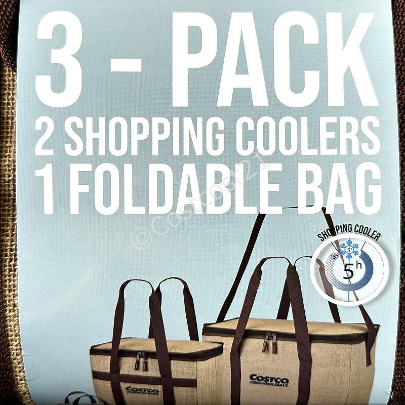 コストコ サスティナブル ジュート クーラーバッグ 3Pセット (60L,+45L+ ポケットバッグ) Costco Sustainable