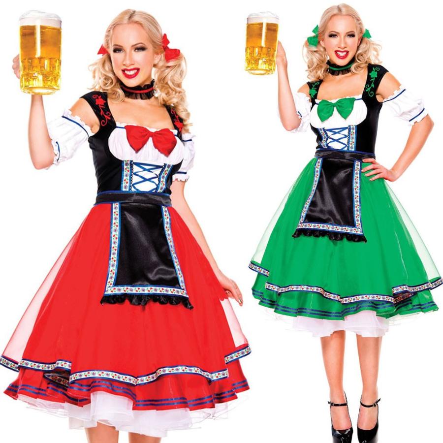 数量は多 ビールガール コスプレ オクトーバーフェスト コスチューム 3点セット Xs Smレッド グリーン アメリカ輸入 特売 Atempletonphoto Com