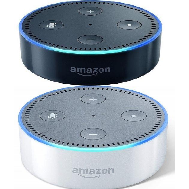Echo Dot (エコードット) - スマートスピーカー with Alexa、(白 黒
