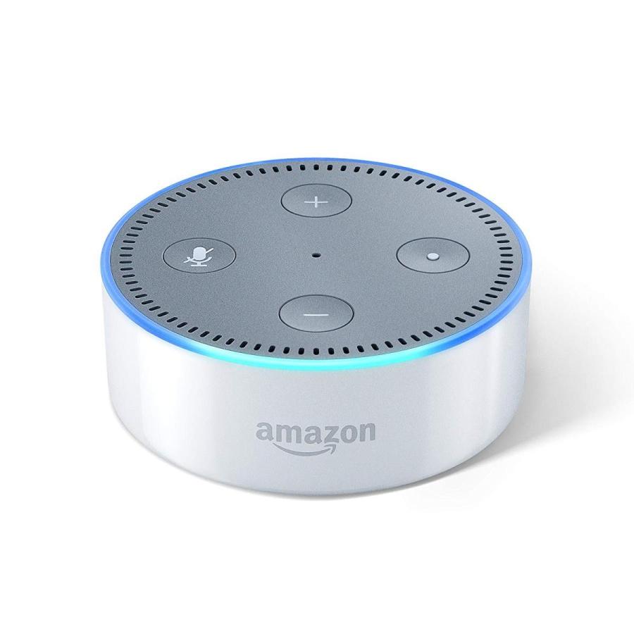 Echo Dot (エコードット) - スマートスピーカー with Alexa、(白 黒