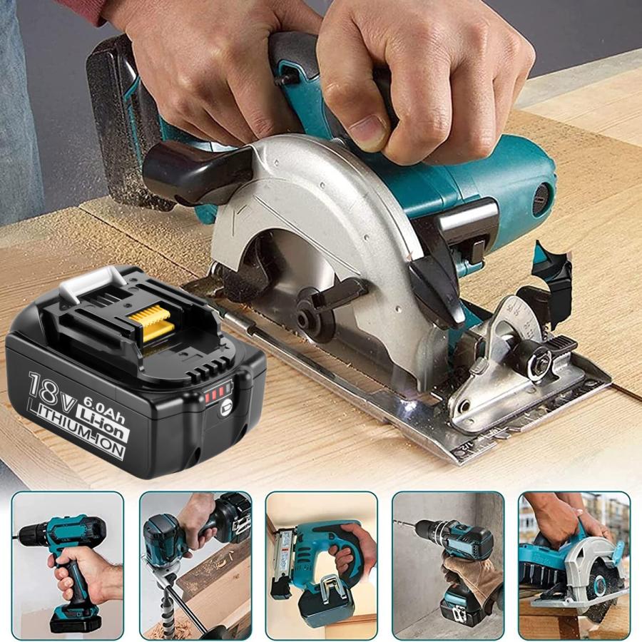 マキタ（makita） 2023最新モデル マキタバッテリー 18V 6.0Ah Makita