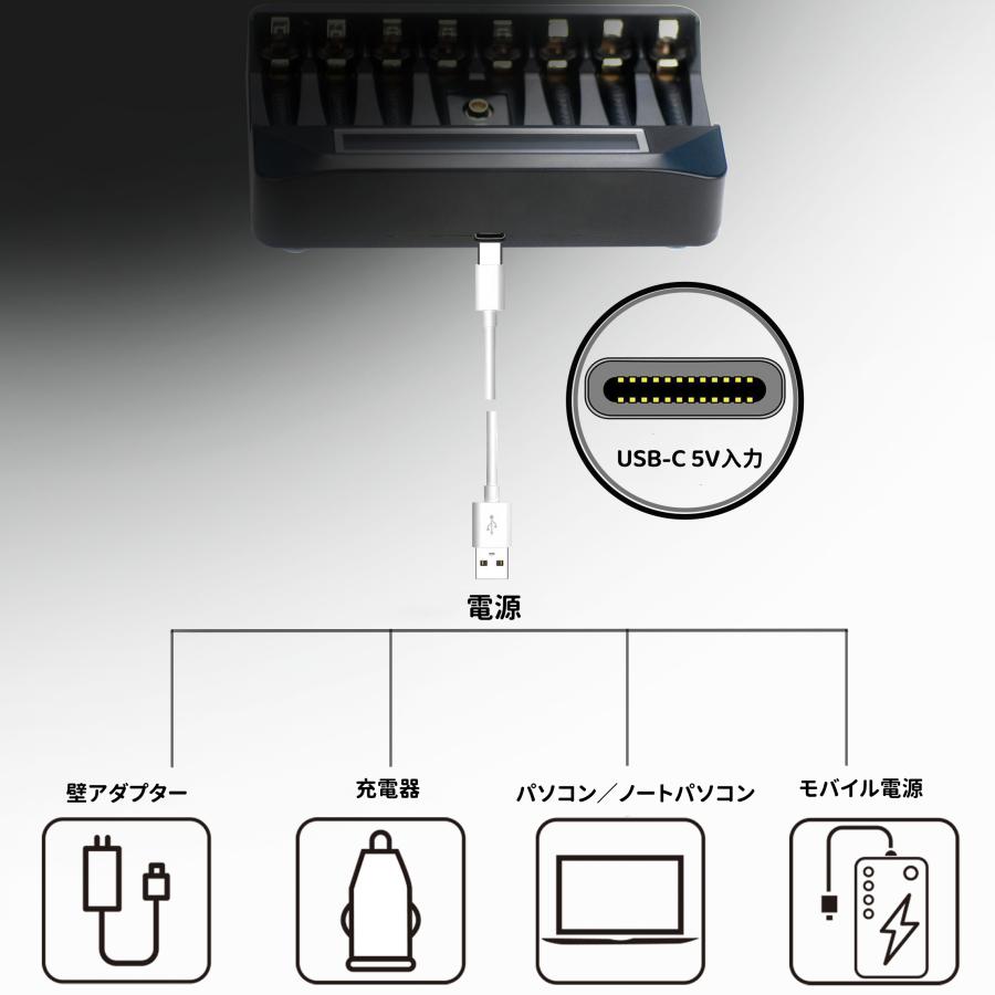 マルチチャージャー 乾電池充電器 電池充電器 ニッカド、ニッケル水素