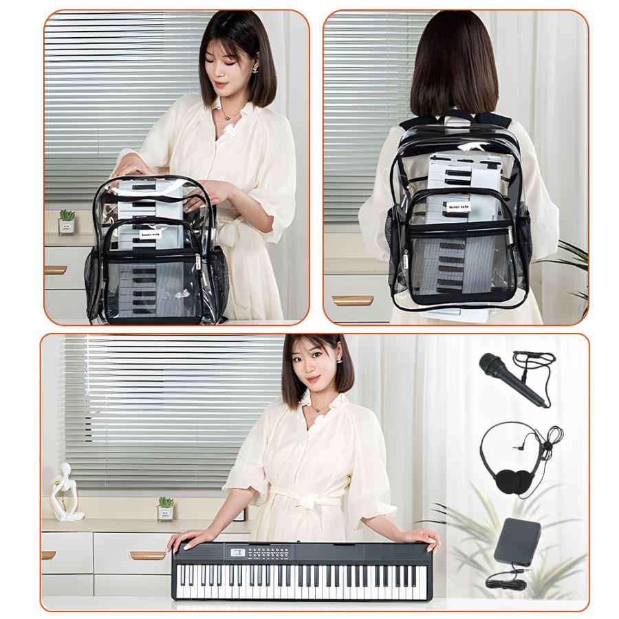 NADLE 電子ピアノ 電子キーボード 61鍵盤 88鍵盤 スリムタイプ