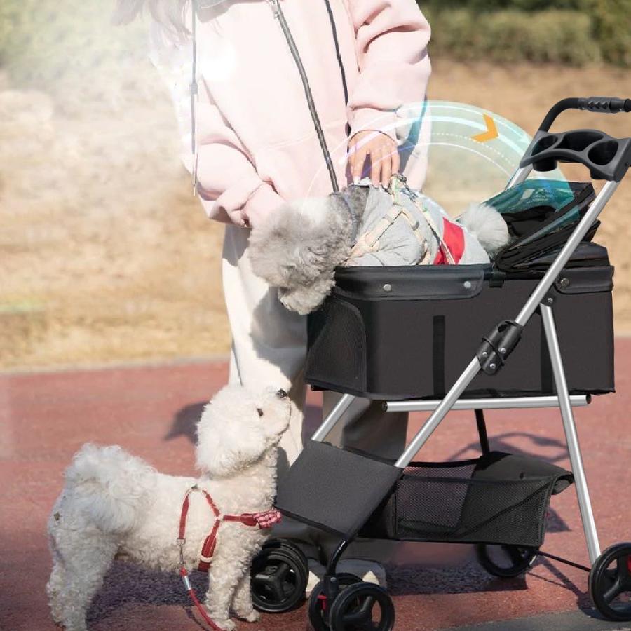 NADLE ペットカート 分離式 犬用ベビーカー 折たたみ おしゃれ 犬 猫