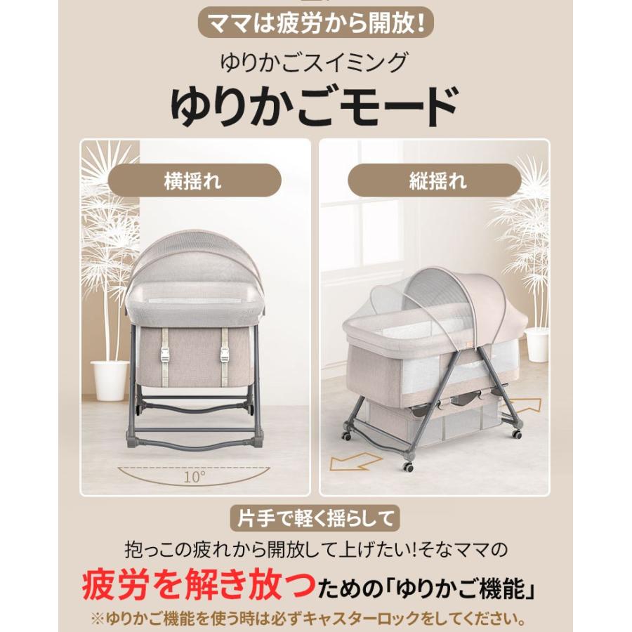 【新品】HZDMJベビーベッド添い寝折りたたみ ハイローベッドグレー 03C-G HZDMJ ベビーベッド 折りたたみ 添い寝ベッド 揺りかご 赤ちゃん