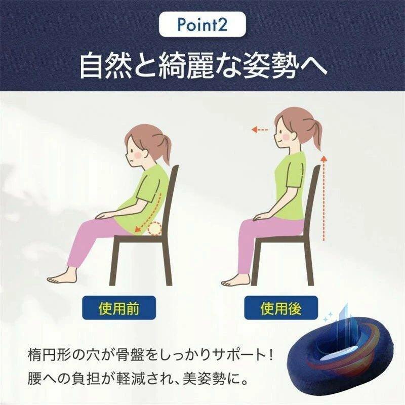 円座クッション 痔 腰痛 産後 医療用 高反発 骨盤 穴あき オフィス