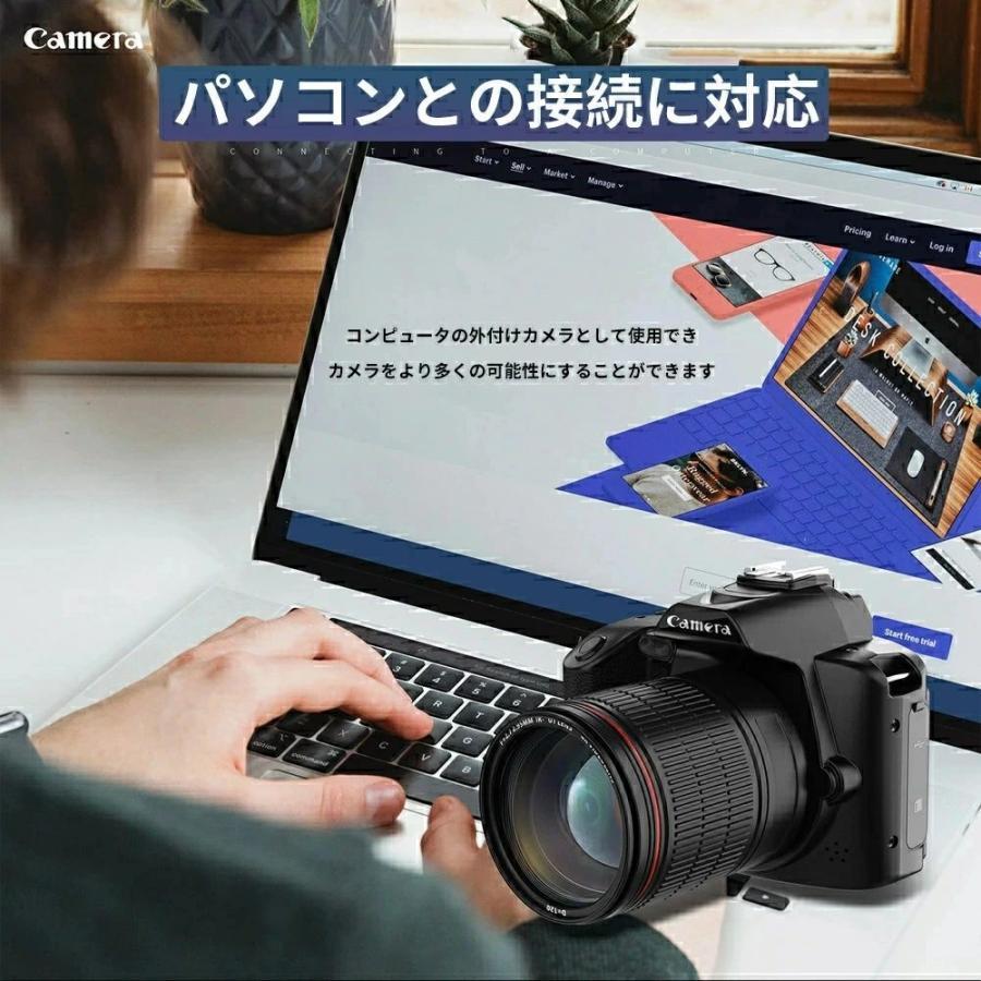 ビデオカメラ 4kデジタルカメラ 安い 新品 一眼レフ 4K 6400万画素 IR