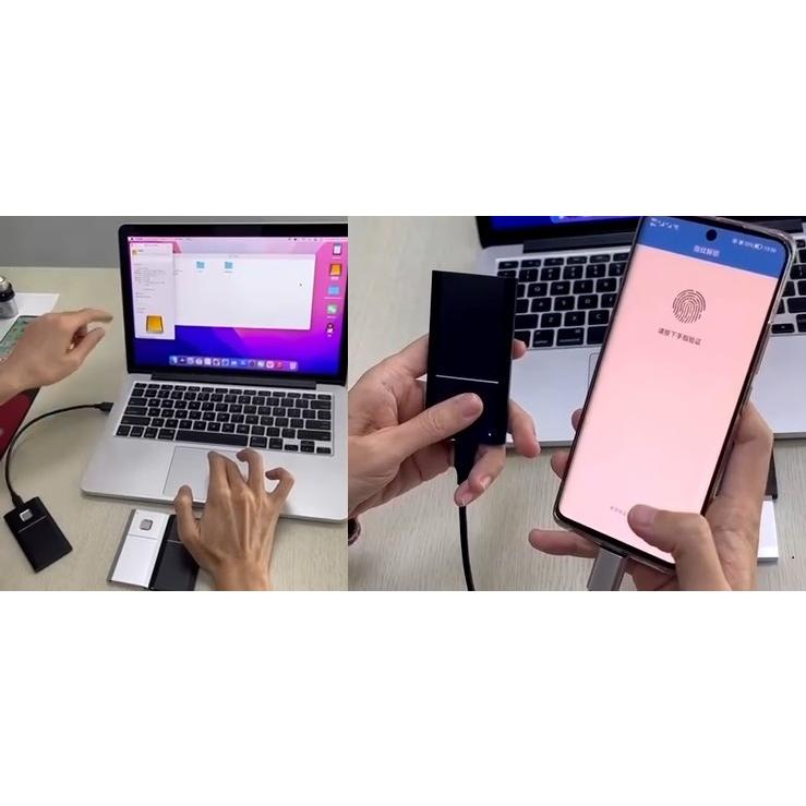 SSD外付け 1TB 指紋認証 小型高速 モバイルストレージ USB-Type