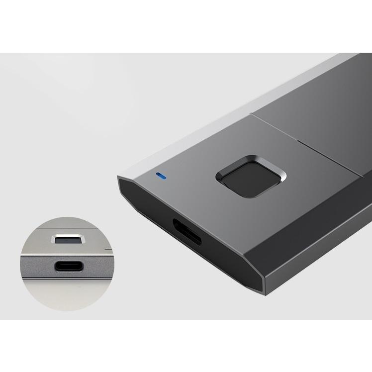 【開封未使用】RENICE 1TB SSD 外付け 指紋認証 開封未使用】RENICE 1TB SSD 外付け 指紋認証