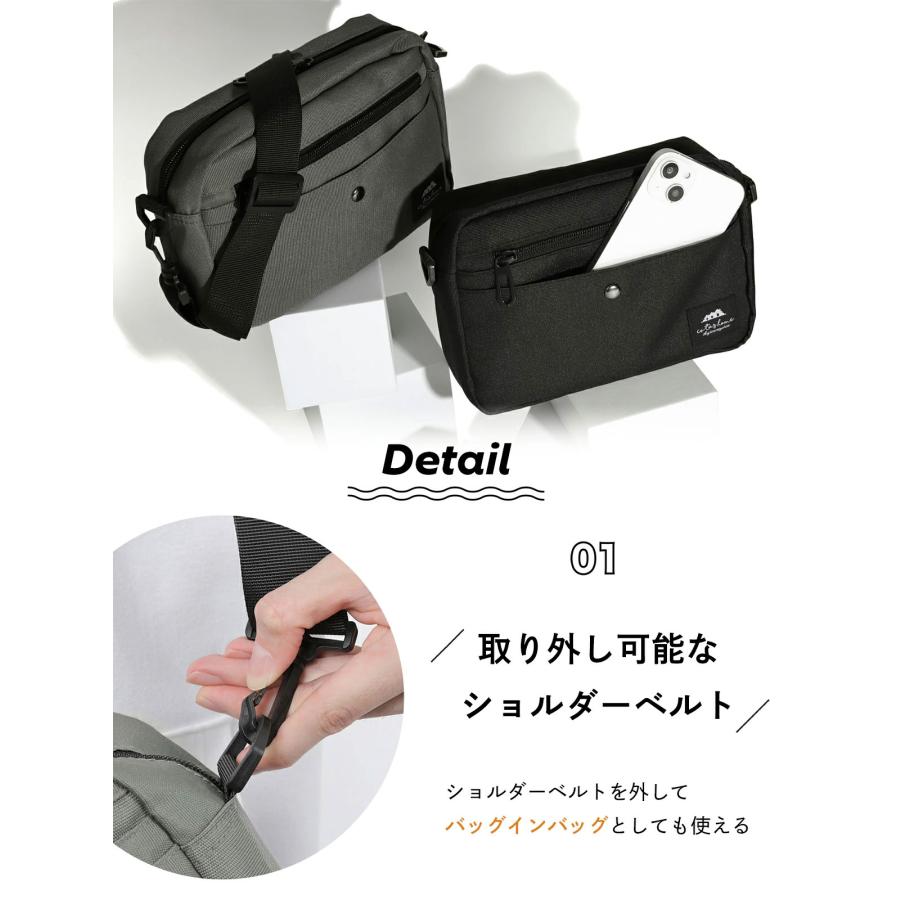 選べる2サイズ】 ショルダーバッグ メンズ レディース YKK