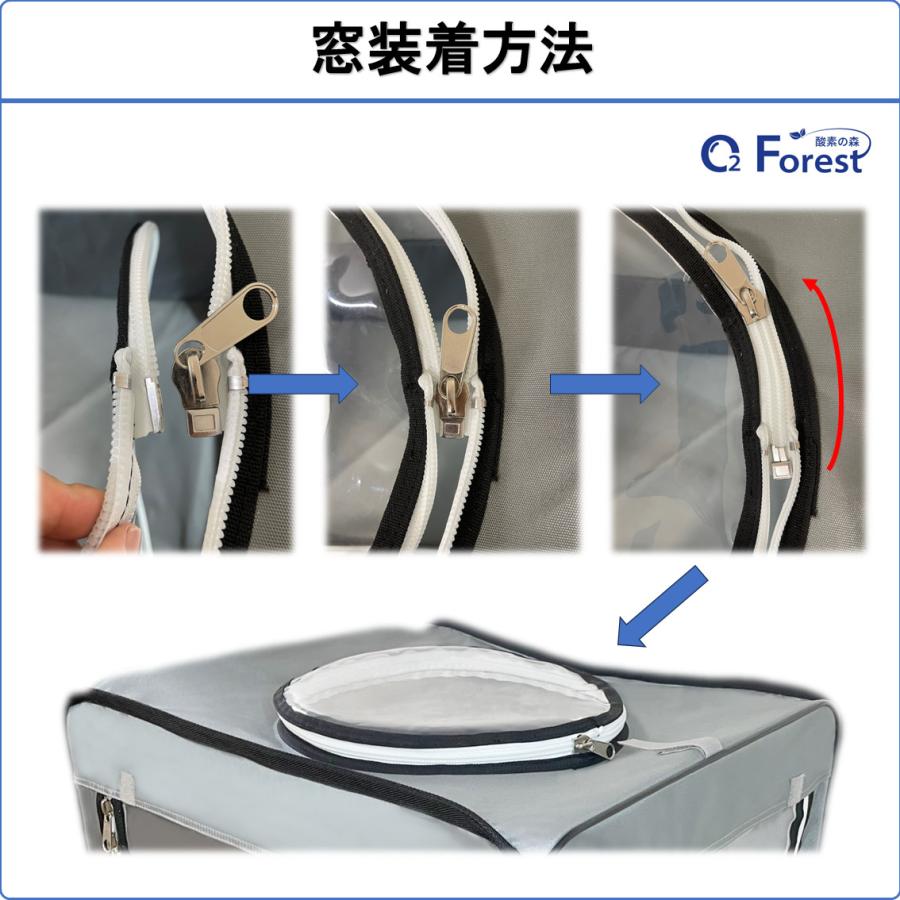 ペット向け酸素室ミニセットSサイズ未使用開封済み 本格屋 酸素濃縮器・酸素カプセル・ディスポーザー