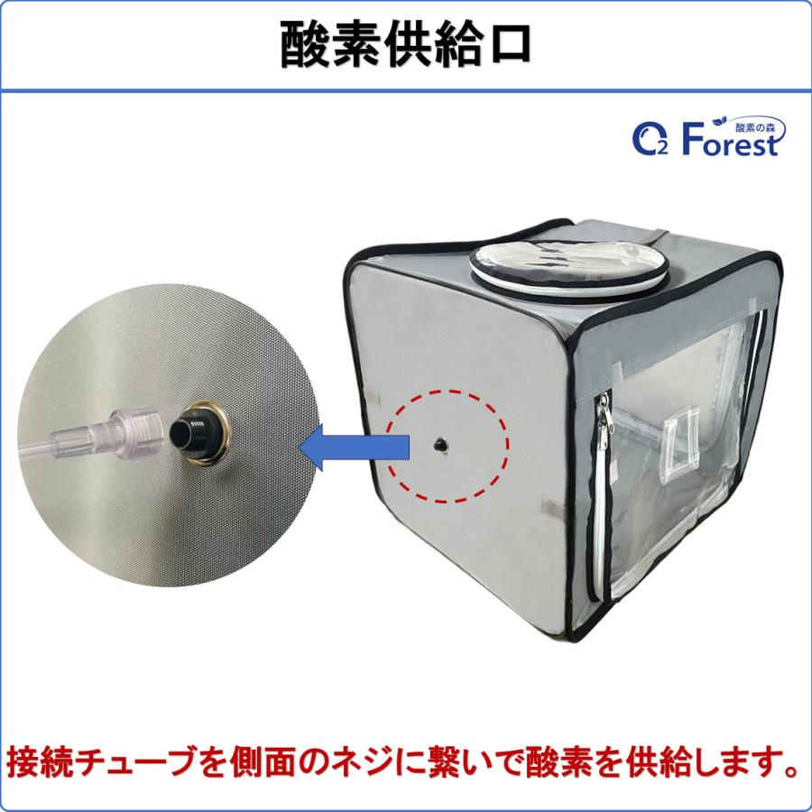 犬 猫 ペット用酸素 酸素室 M ブルーグレー 酸素濃度計 i-Box2 酸素