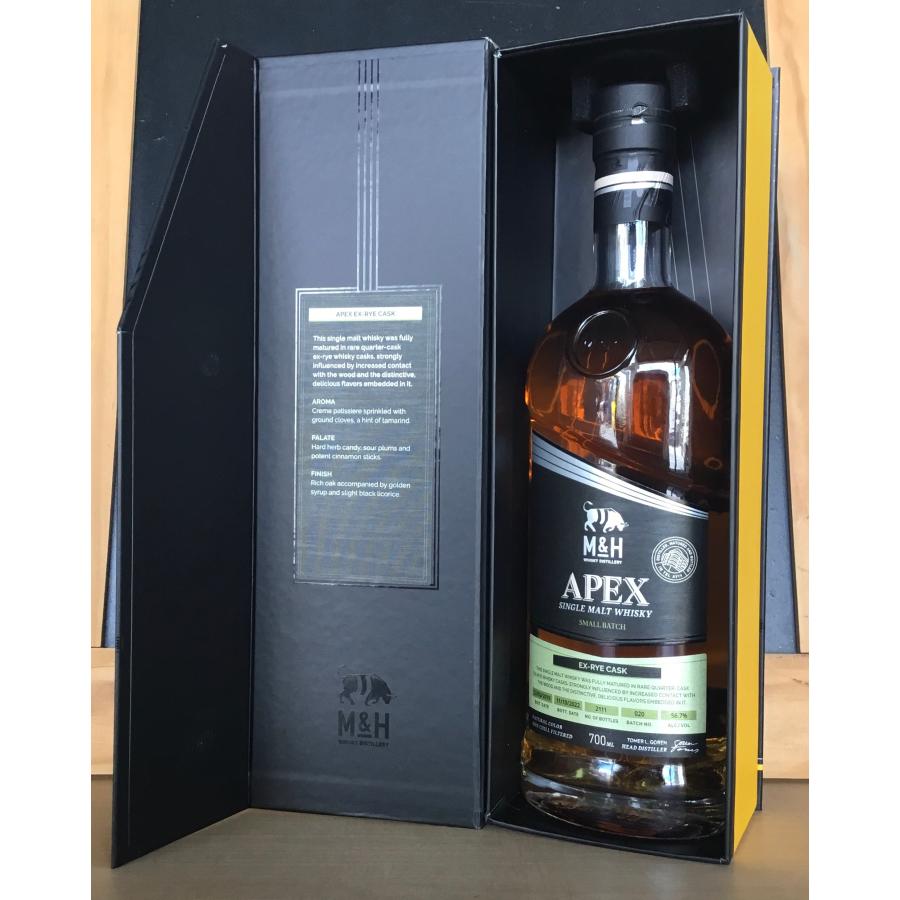 M&H エイペックス クォーター ライ カスク APEX EX-Rye Cask 56.7度 