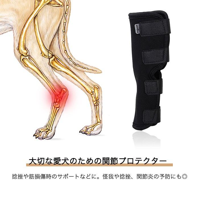 犬用 ひざ サポーター 関節 骨折治療 プロテクター 膝 脚 足 ペット用品 ケア リハビリ 捻挫 筋挫傷 外科用 傷を保護 愛犬 マジックテープ 通気性 小型犬 大型犬 | COTEN | 03