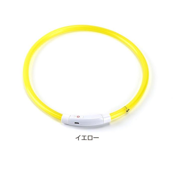 調整式 光る 首輪 犬 LED USB充電 ペット 光 点灯 点滅 蛍光 小型犬 中型犬 大型犬 夜 散歩 安全 事故防止 安全グッズ サイズ調整可 おしゃれ かわいい | COTEN | 12