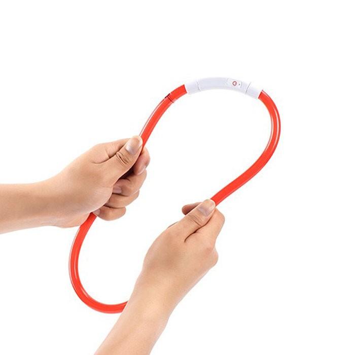 調整式 光る 首輪 犬 LED USB充電 ペット 光 点灯 点滅 蛍光 小型犬 中型犬 大型犬 夜 散歩 安全 事故防止 安全グッズ サイズ調整可 おしゃれ かわいい | COTEN | 05