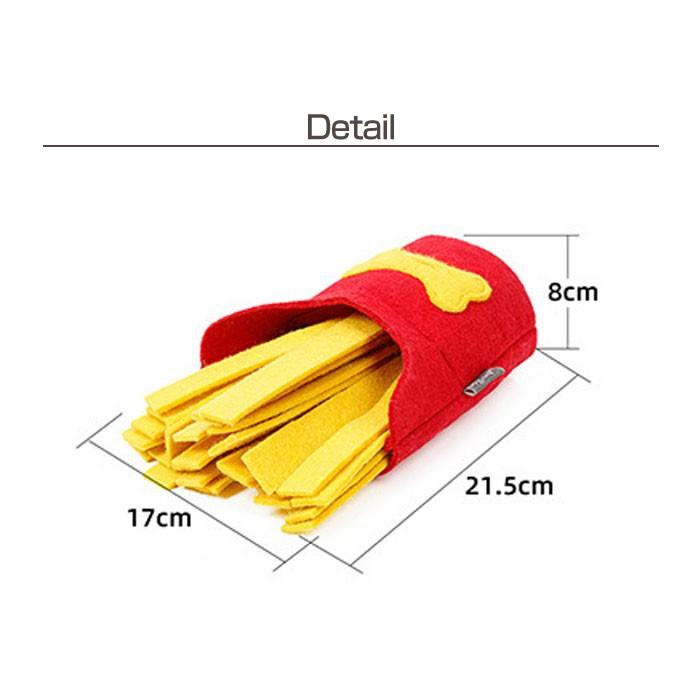 犬用 ノーズワーク ポテトフライ おもちゃ ペット 犬 ワンちゃん 運動不足 餌隠し 知育玩具 ストレス解消 小型犬 中型犬 大型犬 知育トイ | COTEN | 01