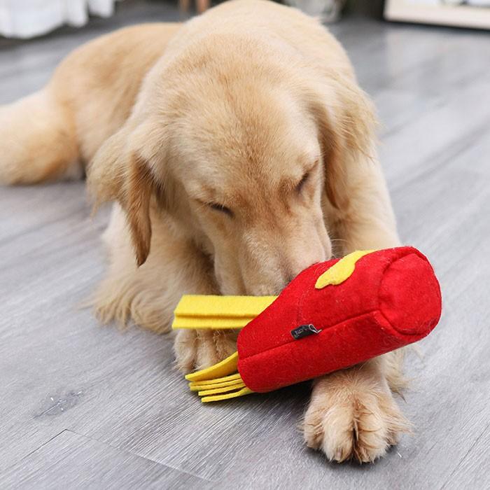犬用 ノーズワーク ポテトフライ おもちゃ ペット 犬 ワンちゃん 運動不足 餌隠し 知育玩具 ストレス解消 小型犬 中型犬 大型犬 知育トイ | COTEN | 09