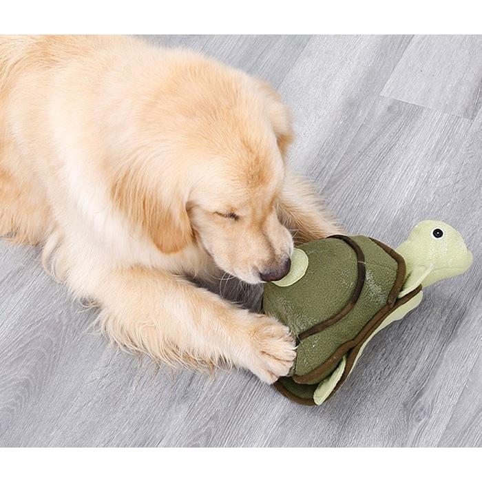 犬用 ノーズワーク 亀 おもちゃ ペット 犬 運動不足 知育トイ かめ カメ 早食い防止 おやつ 鳴き笛 ゲーム しつけ トレーニング 訓練 丸洗い可能 嗅覚活用 | COTEN | 10