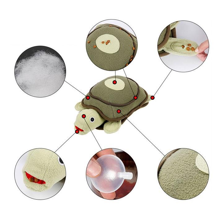 犬用 ノーズワーク 亀 おもちゃ ペット 犬 運動不足 知育トイ かめ カメ 早食い防止 おやつ 鳴き笛 ゲーム しつけ トレーニング 訓練 丸洗い可能 嗅覚活用 | COTEN | 05