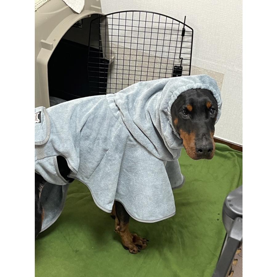 ペット用 バスローブ 吸水 タオル 犬 お風呂 水遊び 速乾 ペットローブ 超吸水 ガウン 吸収速乾 バスポンチョ 体拭き マイクロファイバー 小型犬 中型犬 大型犬 | COTEN | 12