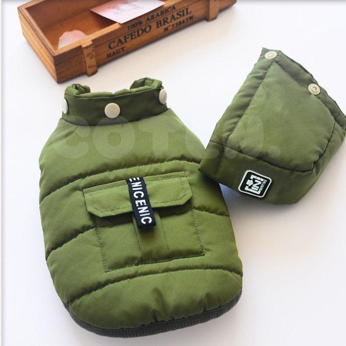 犬 服 ドッグウェア ジャケット ジャンバー 上着 コート フード 取り外し 2way 冬 小型犬 中型犬 可愛い おしゃれ 防寒 撥水 防水 暖かい 裏起毛 柔らかい COTEN | COTEN | 13