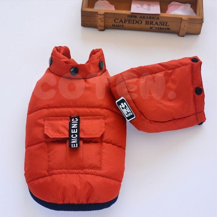 犬 服 ドッグウェア ジャケット ジャンバー 上着 コート フード 取り外し 2way 冬 小型犬 中型犬 可愛い おしゃれ 防寒 撥水 防水 暖かい 裏起毛 柔らかい COTEN | COTEN | 15