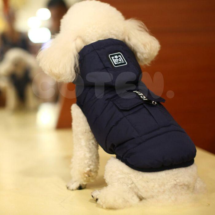 犬 服 ドッグウェア ジャケット ジャンバー 上着 コート フード 取り外し 2way 冬 小型犬 中型犬 可愛い おしゃれ 防寒 撥水 防水 暖かい 裏起毛 柔らかい COTEN | COTEN | 03