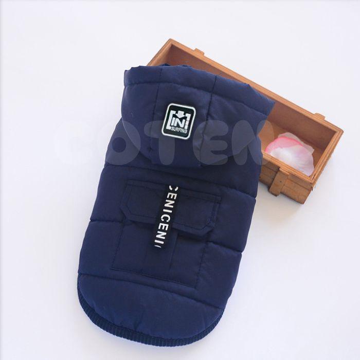 犬 服 ドッグウェア ジャケット ジャンバー 上着 コート フード 取り外し 2way 冬 小型犬 中型犬 可愛い おしゃれ 防寒 撥水 防水 暖かい 裏起毛 柔らかい COTEN | COTEN | 08