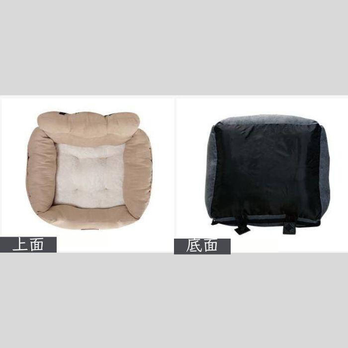 犬 ドライブベッド ドライブボックス 車用 ペット用 座席シート 水洗い可能 飛び出し防止 助手席 子東部座席 滑り止め 猫 小型犬 中型犬 固定ベルト カーシート | COTEN | 02