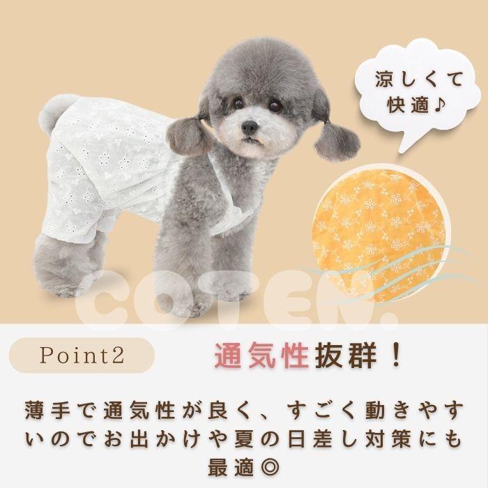 COTEN 犬 犬服 かぼちゃパンツ ふんわり パンツ サロペット 花柄