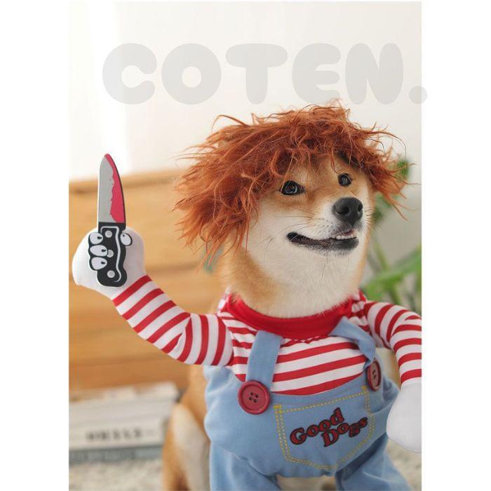 COTEN ハロウィン 犬 着ぐるみ コスプレ 変装 おもしろグッズ 小型犬