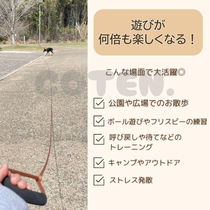 【￥1620〜】犬 ロングリード 丸ロープ 絡まりにくい まとめやすい 3m 5m 10m 20m 小型犬 中型犬 大型犬 丈夫 高品質 トレーニング 訓練 散歩 リード COTEN | COTEN | 01