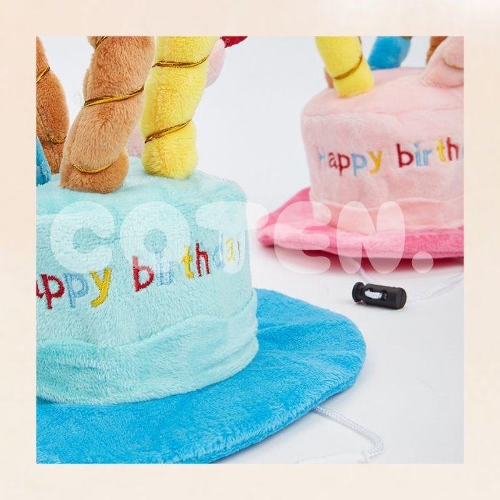 犬 猫 誕生日 帽子 パーティー グッズ ハット かぶり物 かぶりもの ケーキ バースデー お誕生日帽子 Happy birthday 小型犬 中型犬 大型犬 可愛い ペット COTEN | COTEN | 05