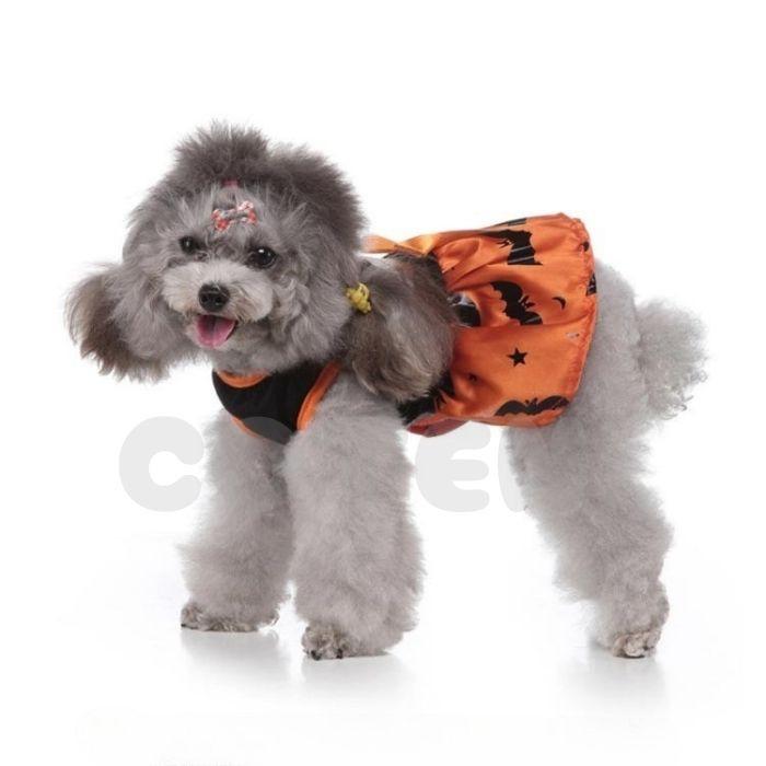 犬 猫 ハロウィン ワンピース コスプレ 仮装 コスチューム 可愛い 小型犬 中型犬 おしゃれ かぼちゃ コウモリ 魔女 なりきり ドッグウェア 犬服 COTEN | COTEN | 08