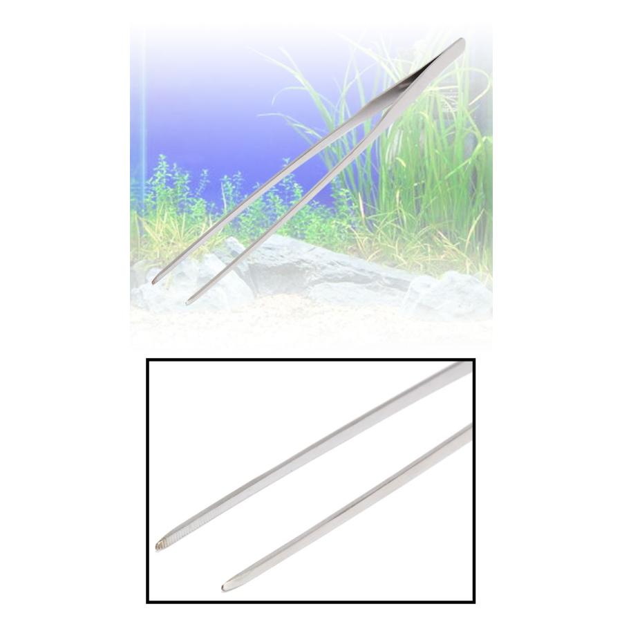 2本セット 27cm ピンセット ストレート カーブ ロング ステンレス トリミング 水草 テラリウム アクアリウム 水槽 レイアウト 長い ロングピンセット | COTEN | 03