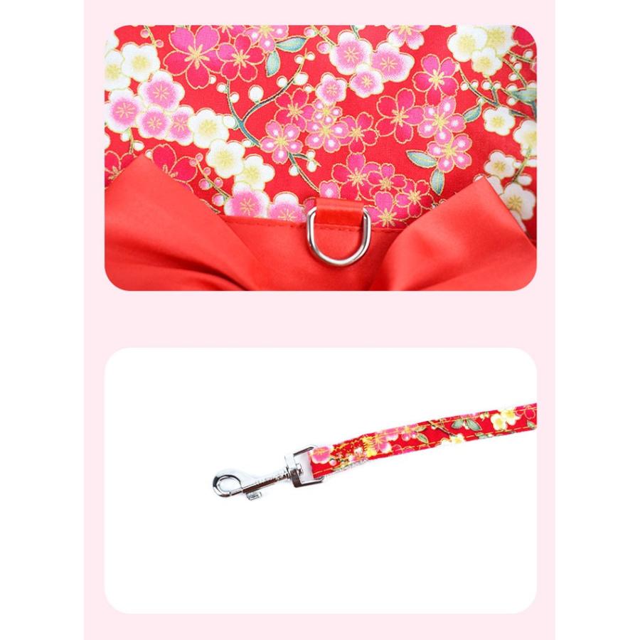 犬服 着物 リード付き | リングドッグ 結婚式 ひな祭り コスプレ 衣装 洋服 犬 小型犬 中型犬 お祝い 晴れ着 お出かけ コスチューム ドッグウェア  COTEN | COTEN | 10