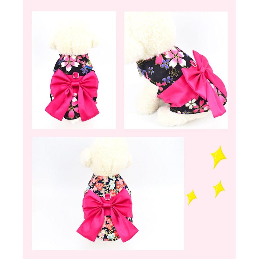 犬服 着物 リード付き | リングドッグ 結婚式 ひな祭り コスプレ 衣装 洋服 犬 小型犬 中型犬 お祝い 晴れ着 お出かけ コスチューム ドッグウェア  COTEN | COTEN | 12