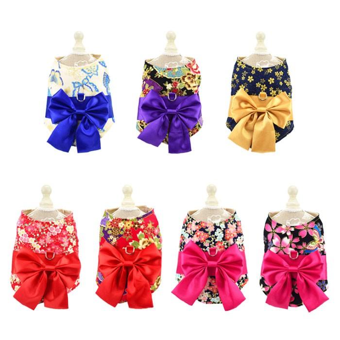 犬服 着物 リード付き | リングドッグ 結婚式 ひな祭り コスプレ 衣装 洋服 犬 小型犬 中型犬 お祝い 晴れ着 お出かけ コスチューム ドッグウェア  COTEN | COTEN | 14